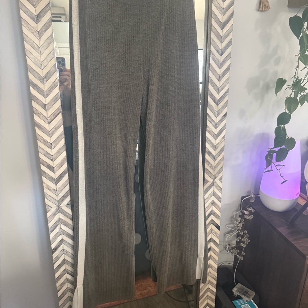 Barefoot Dreams Gray Wide Leg Pants